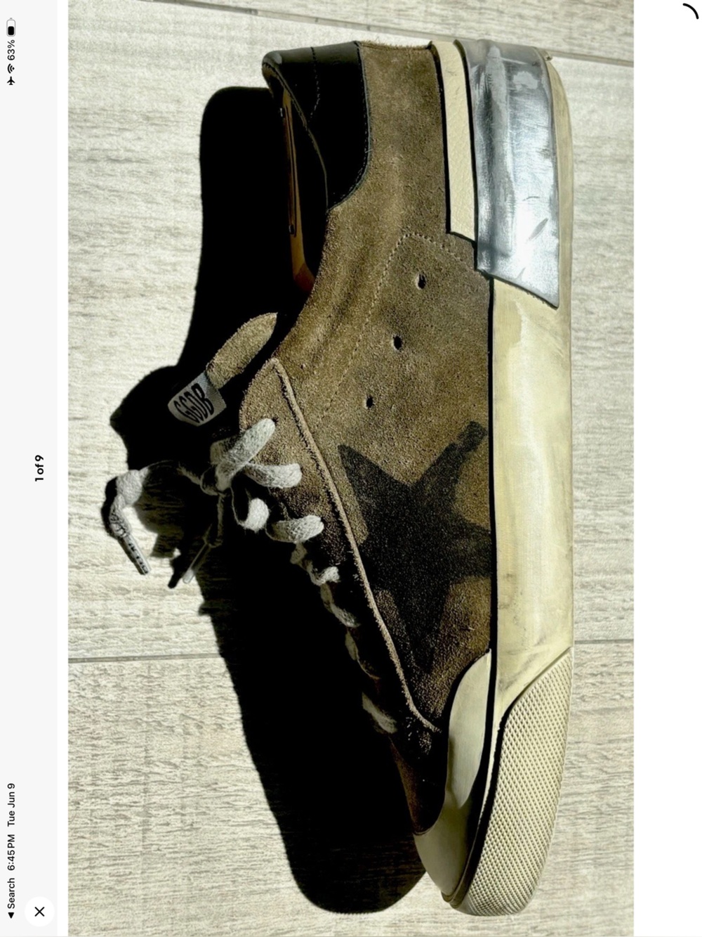 Golden Goose Limited Edition  Sneaker in Brown with Black Star retailed at 750